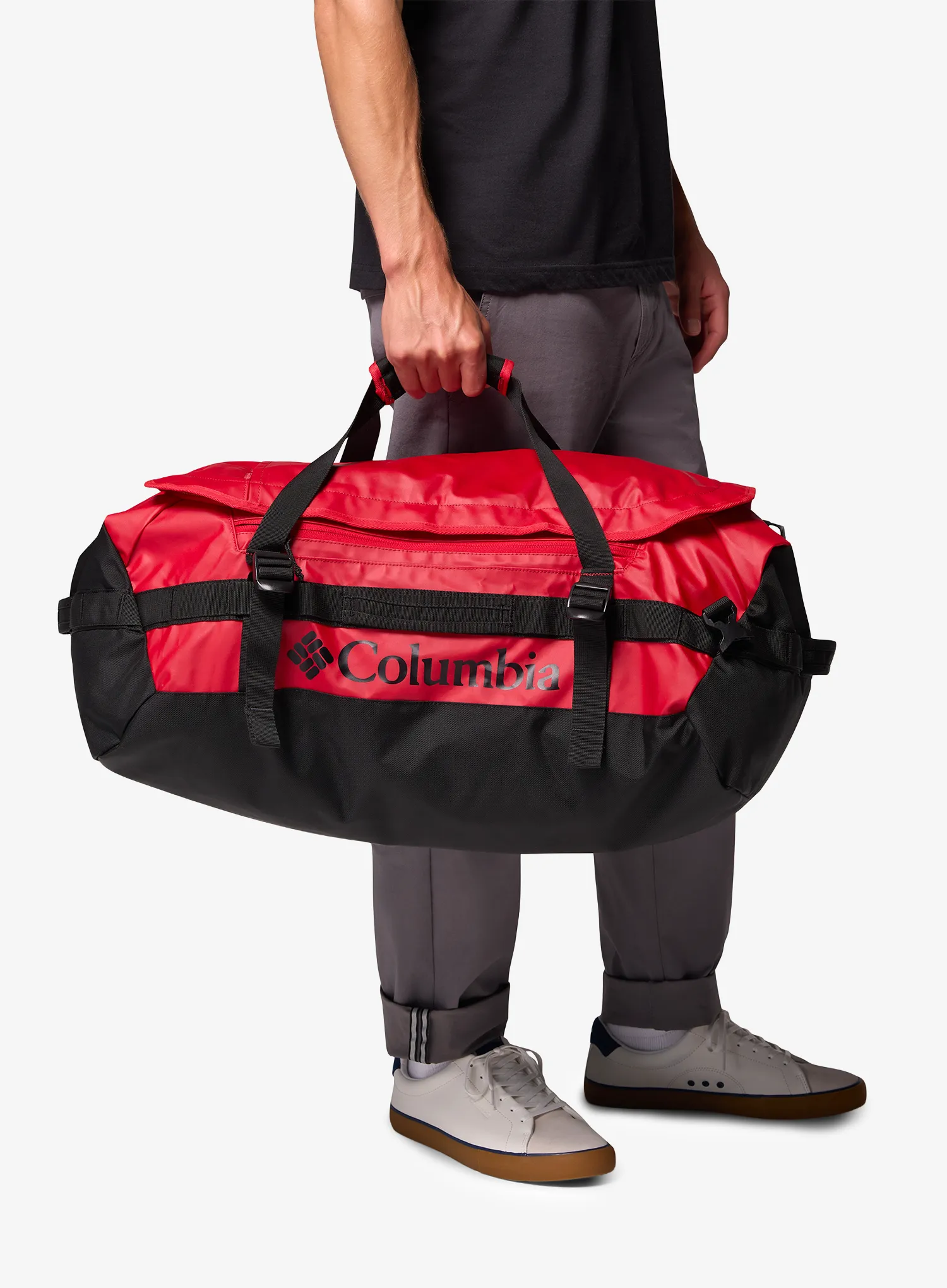 Potovalna torba Columbia Landroamer 60 L Duffel - mountain red/black