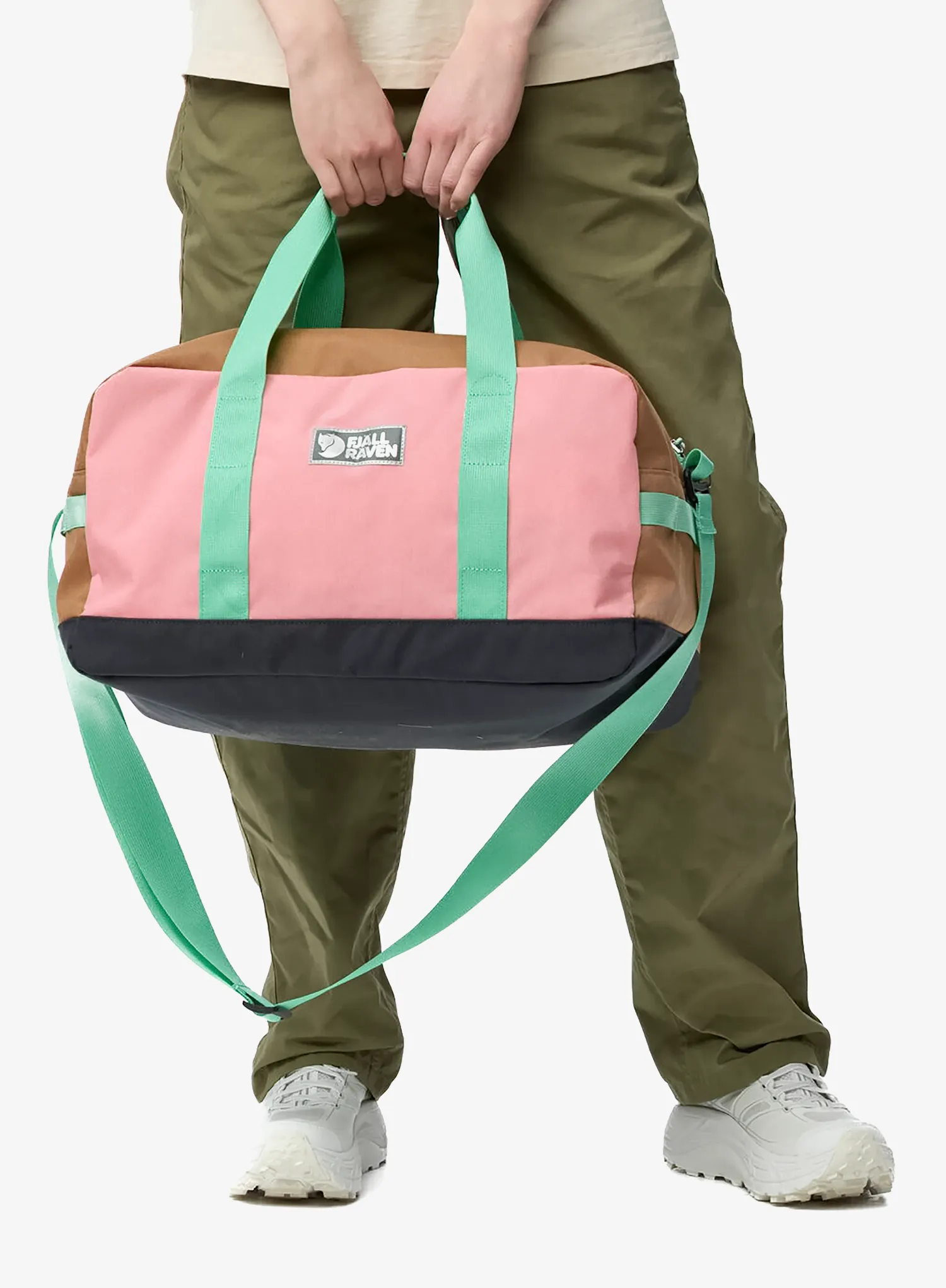 Potovalna torba Fjallraven Vardag Duffel 33 - poppy pink/khaki dust