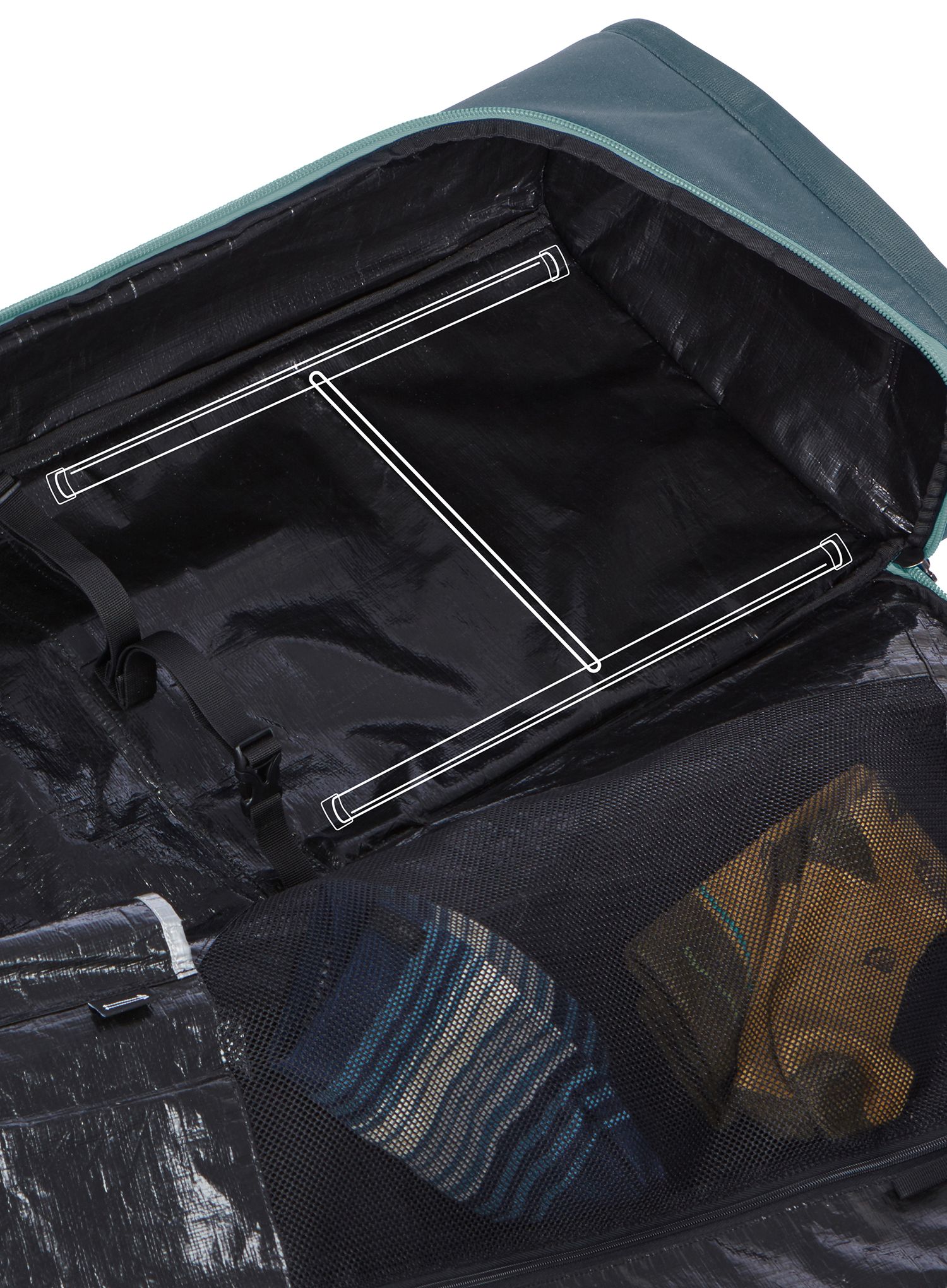 Torba za smuči Thule Roundtrip Ski Roller 192cm - dark slate