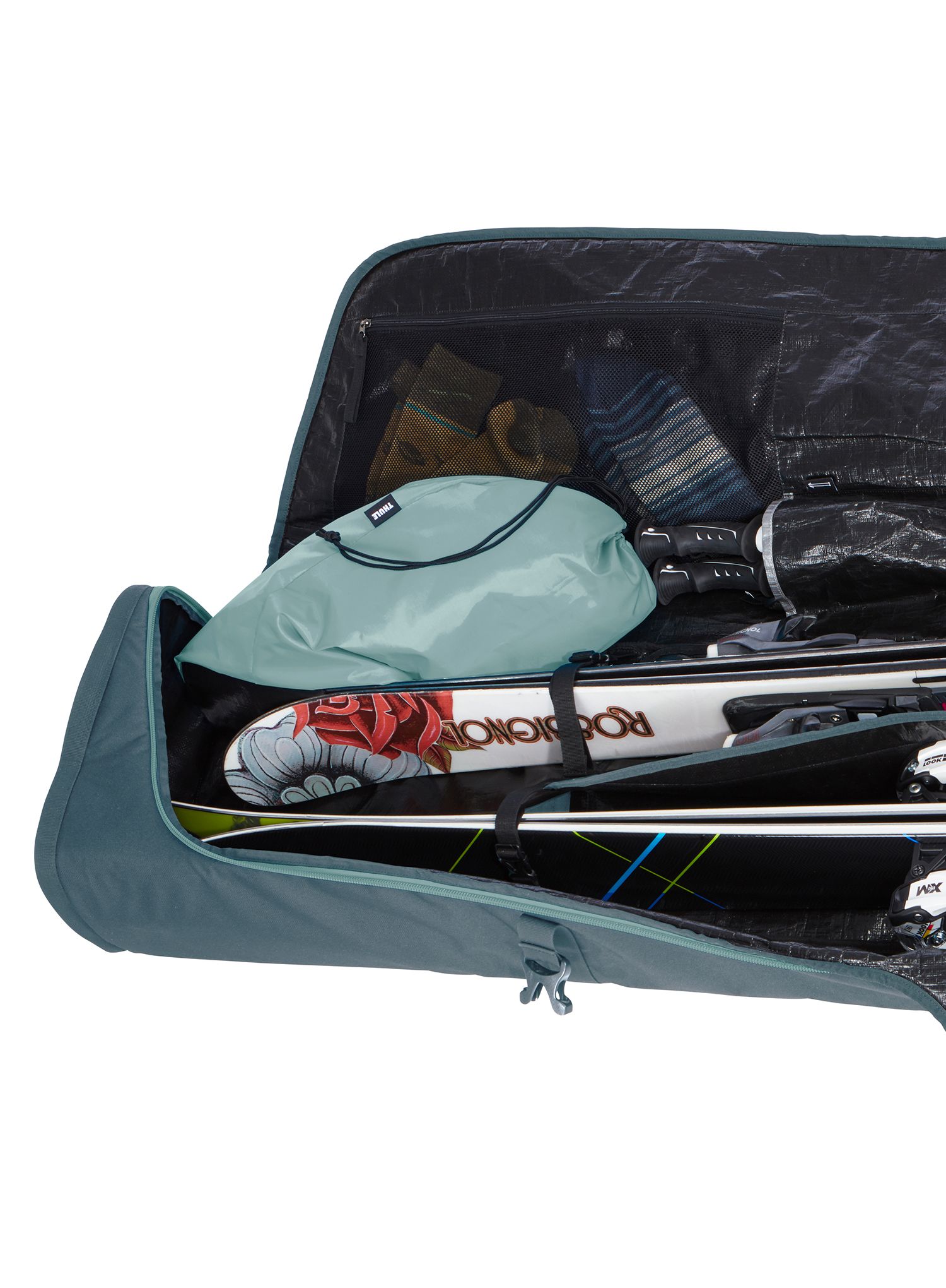 Torba za smuči Thule Roundtrip Ski Roller 192cm - dark slate
