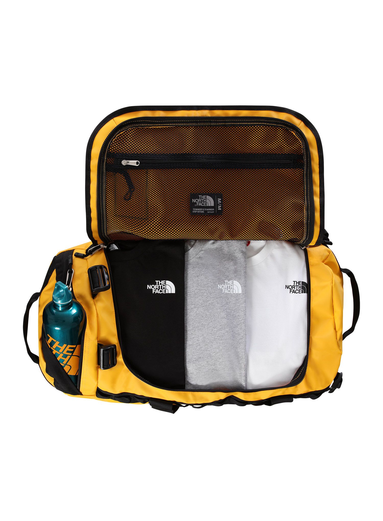 Potovalna torba The North Face Base Camp Duffel M - summit gold/tnf black