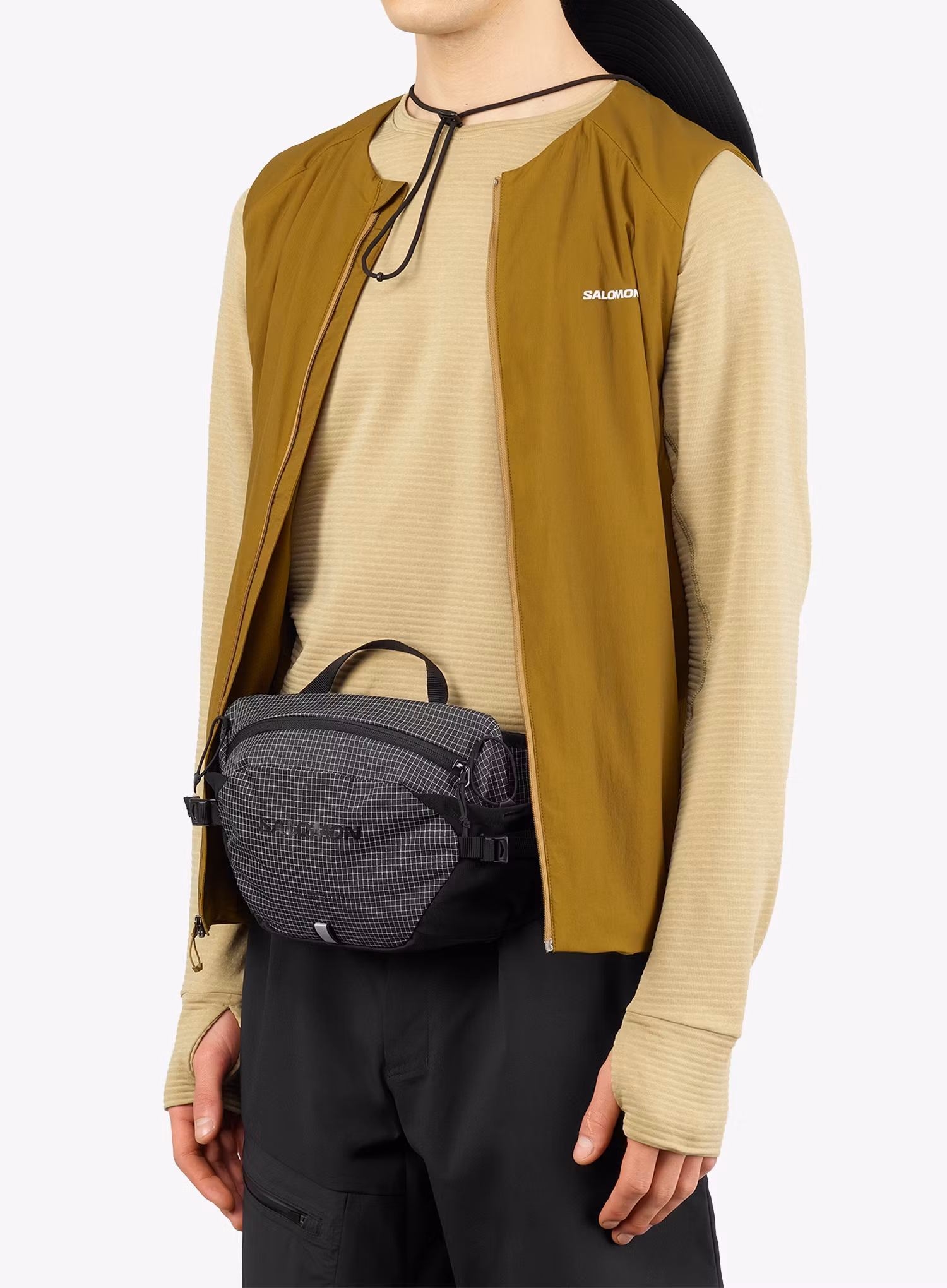Torbica za okoli pasu Salomon Trailblazer Belt Commuter - black