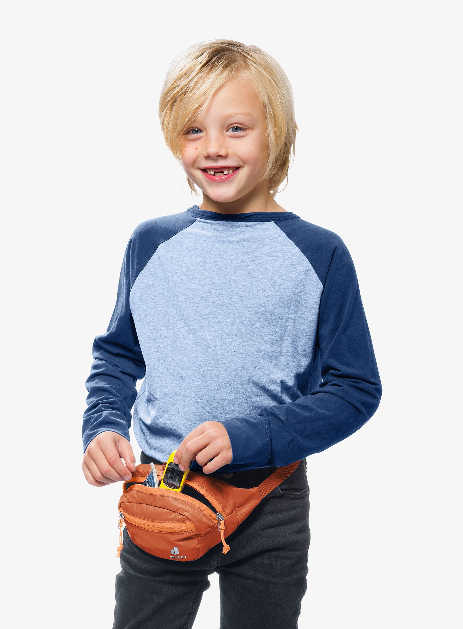 Otroška torbica za okoli pasu Deuter Junior Belt - chestnut
