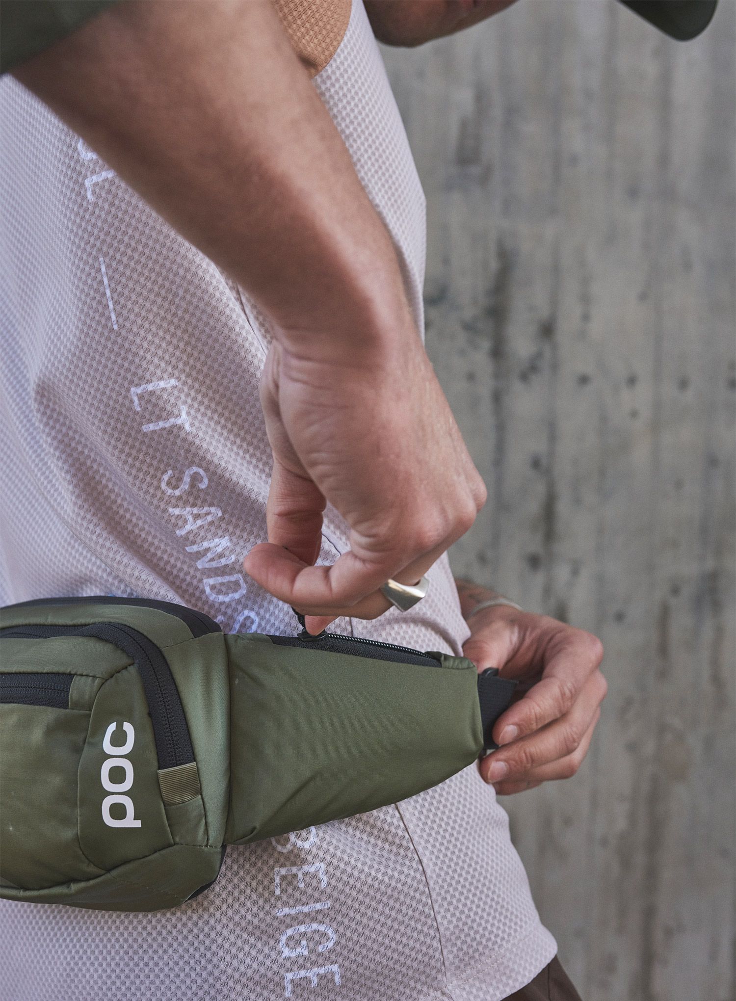 Torbica za okoli pasu POC Lamina Hip Pack - epidote green