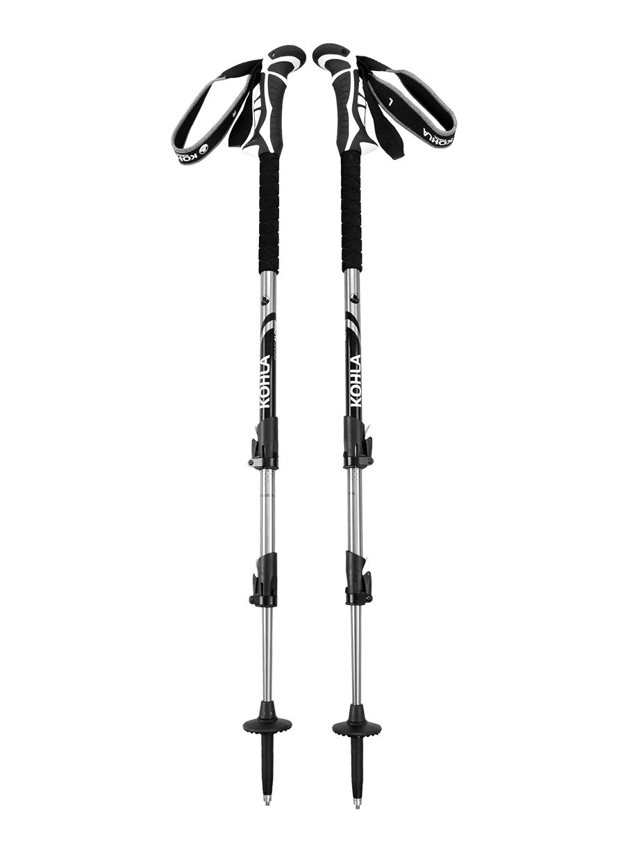 Pohodniške palice Kohla Peak Alpine - white/silver/black