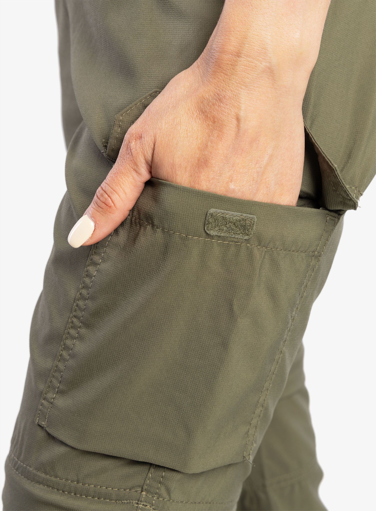 Ženske pohodniške hlače Columbia Silver Ridge Utility Convertible Pant - stone green