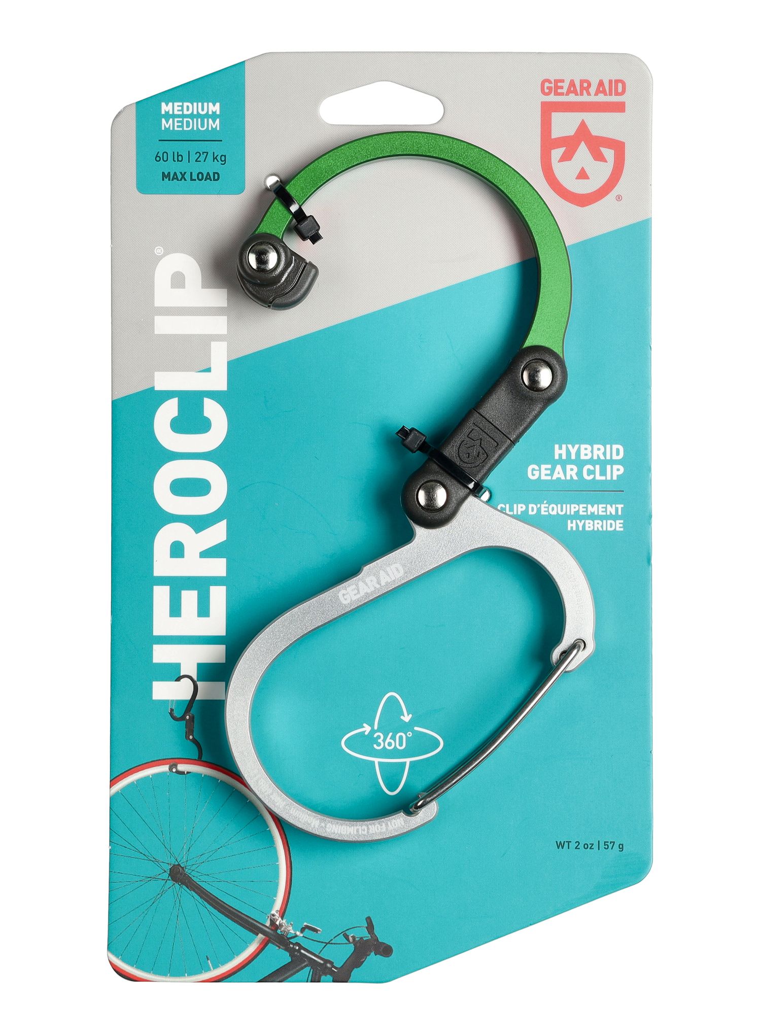 Nosilec Gear Aid Heroclip Medium - forest green