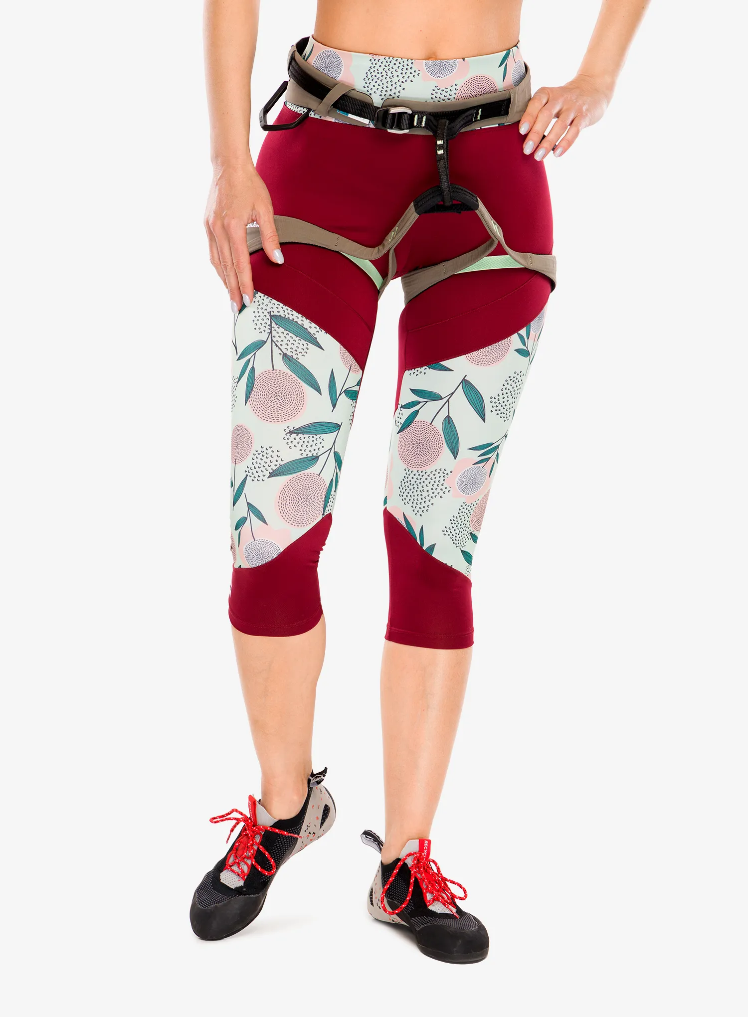 Ženski plezalni pas Salewa Agner Harness - faded green