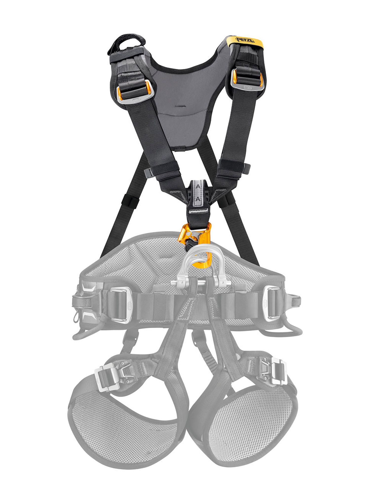 Ramenski dodatek Petzl Top Croll S - black/yellow
