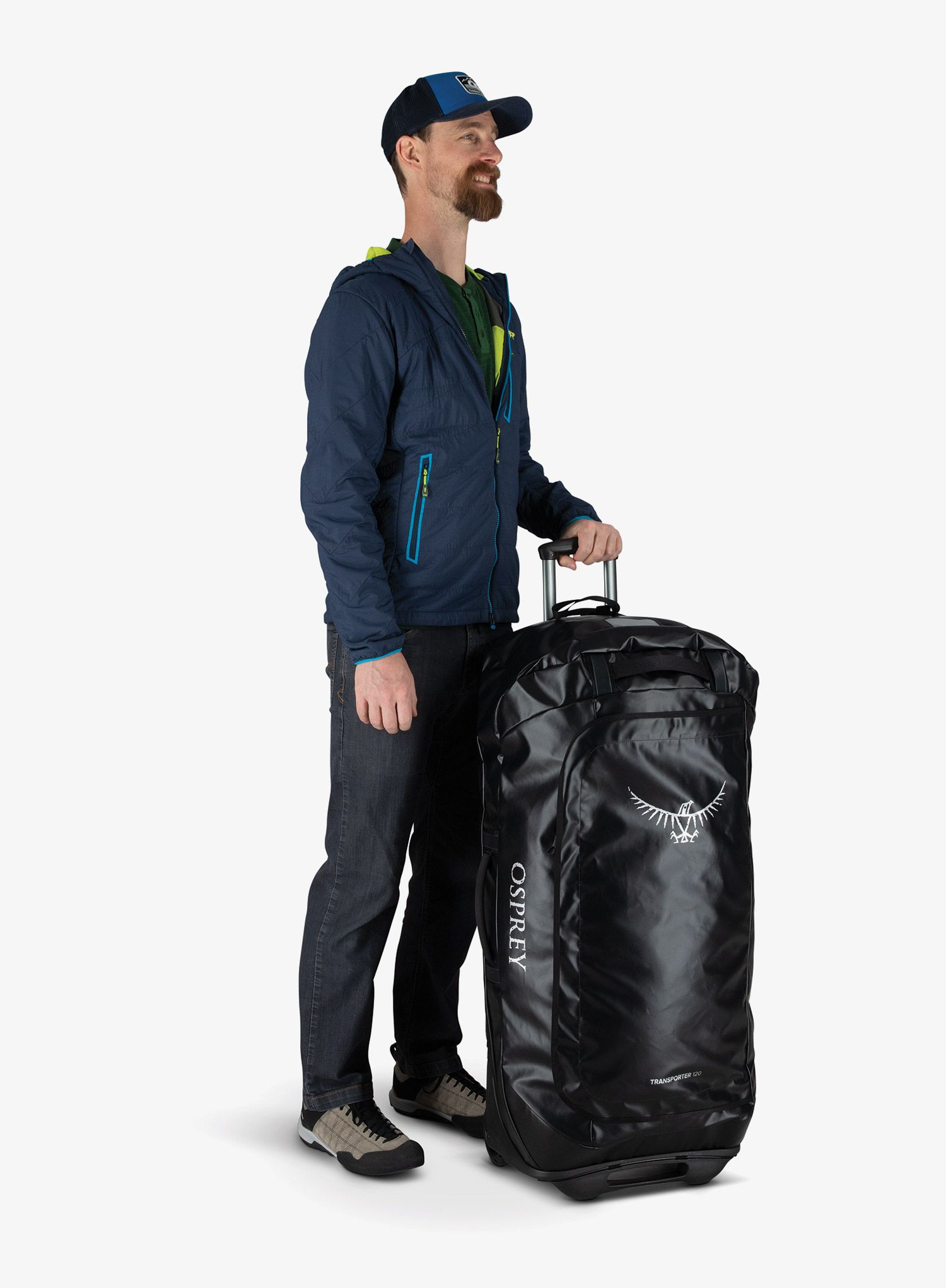 Kovček Osprey Rolling Transporter 120 - black/black