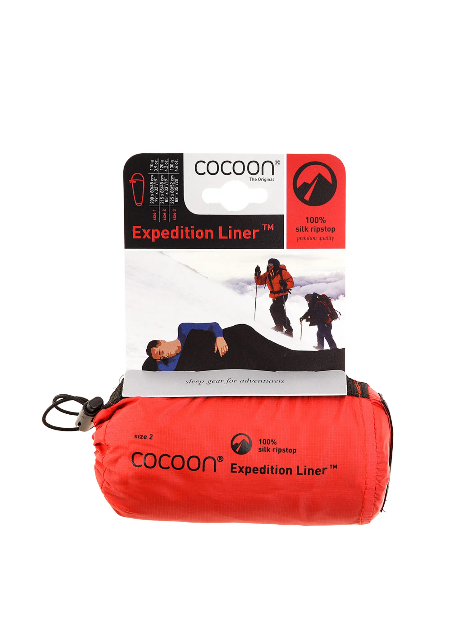 Vložek za spalno vrečo Cocoon Expedition Liner - black