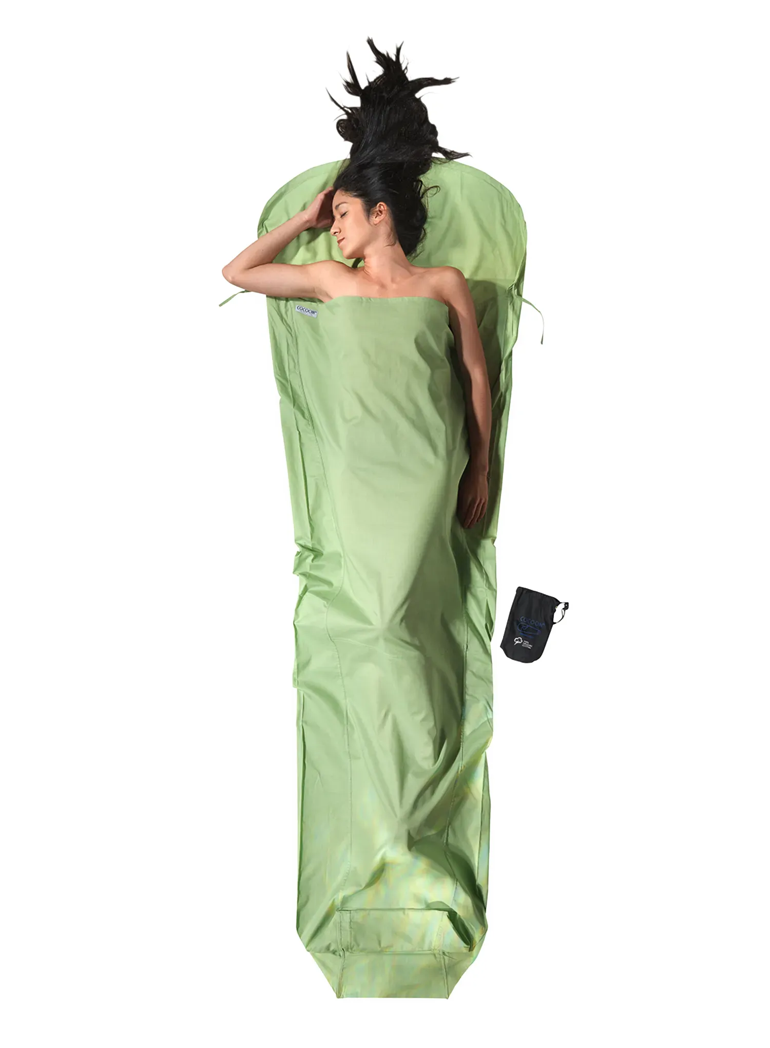 Vložek za spalno vrečo Cocoon MummyLiner - Organic Cotton - forest shade