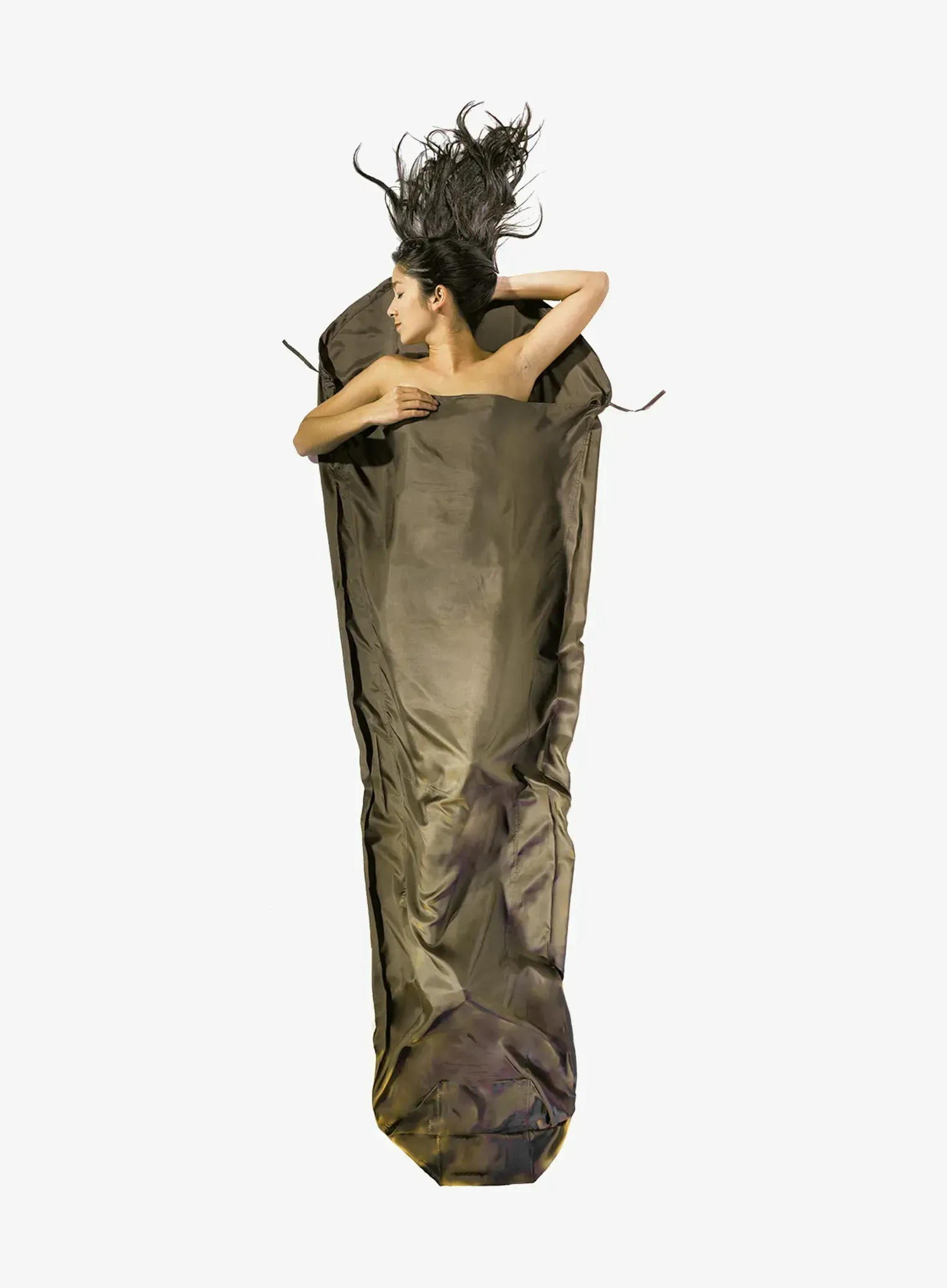 Vložek za spalno vrečo Cocoon MummyLiner - Silk - muddy elephant