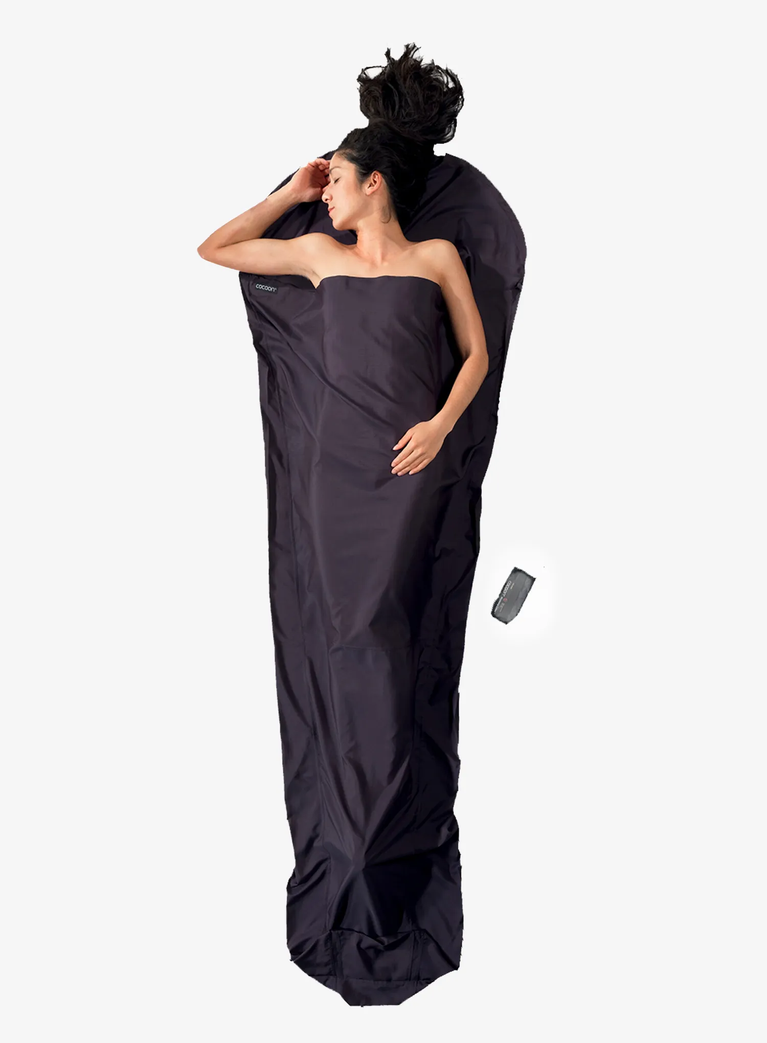 Vložek za spalno vrečo Cocoon MummyLiner - Thermolight Silkweight - volcano grey