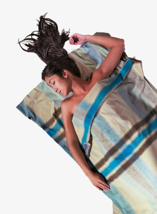 Vložek za spalno vrečo Cocoon TravelSheet - Flannel - african rainbow