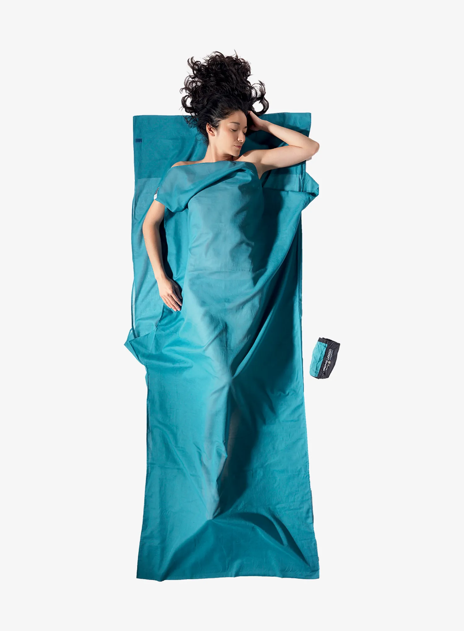 Vložek za spalno vrečo Cocoon TravelSheet - Insect Shield  - Egyptian Cotton - laguna blue