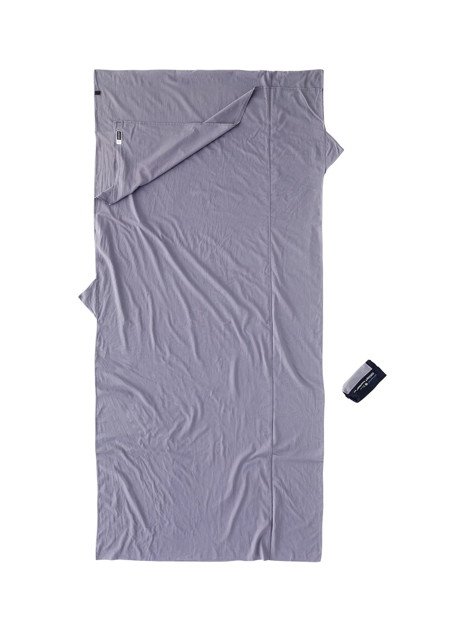 Vložek za spalno vrečo Cocoon TravelSheet - Insect Shield - Extra Large - Egyptian Cotton - elephant grey