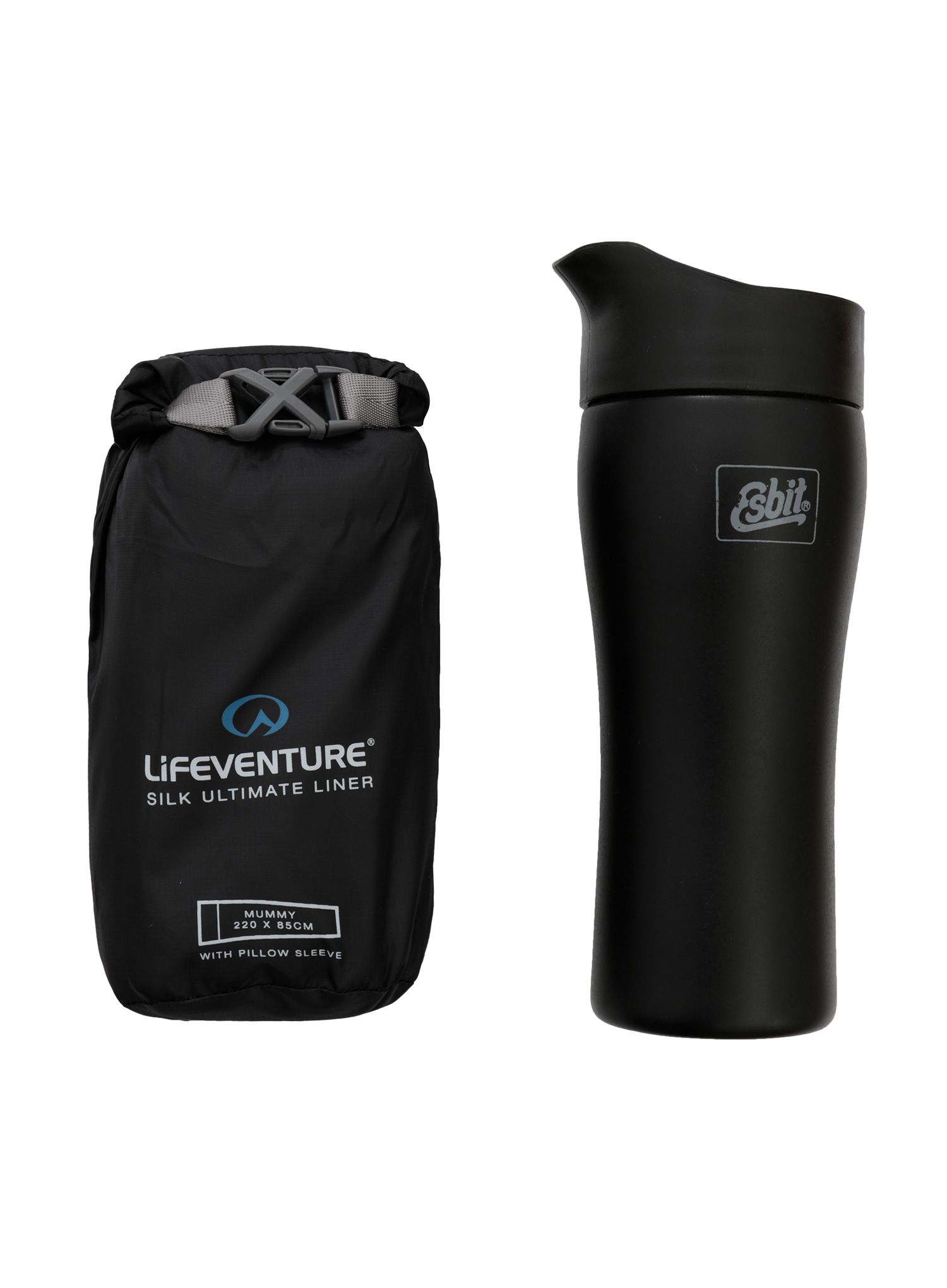 Vložek za spalno vrečo Lifeventure Silk Ultimate Liner Mummy - black