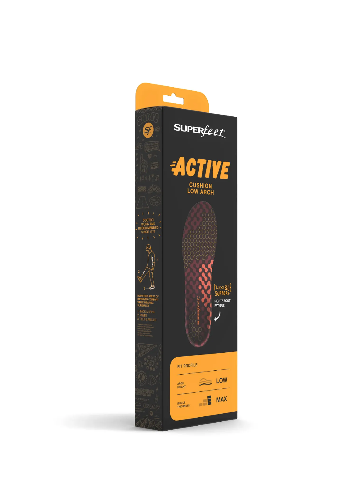 Vložki za čevlje Superfeet Active Cushion Low Arch