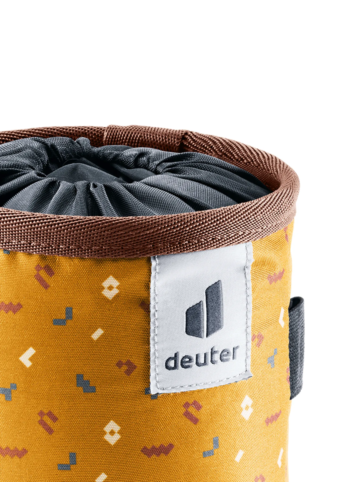 Vrečka za magnezij Deuter Gravity Chalk Bag I - cinnamon blocks/umbra