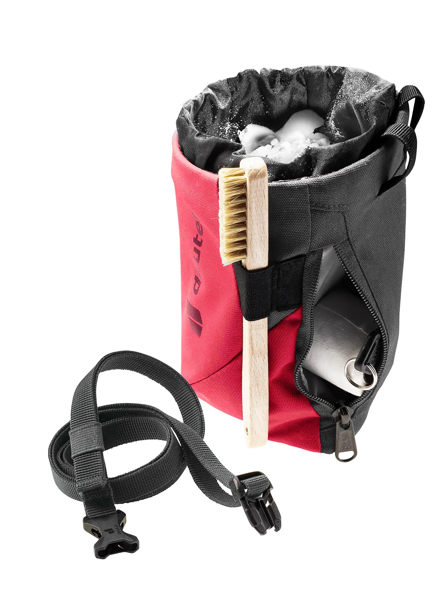 Vrečka za magnezij Deuter Gravity Chalk Bag II M - hibiscus/graphite