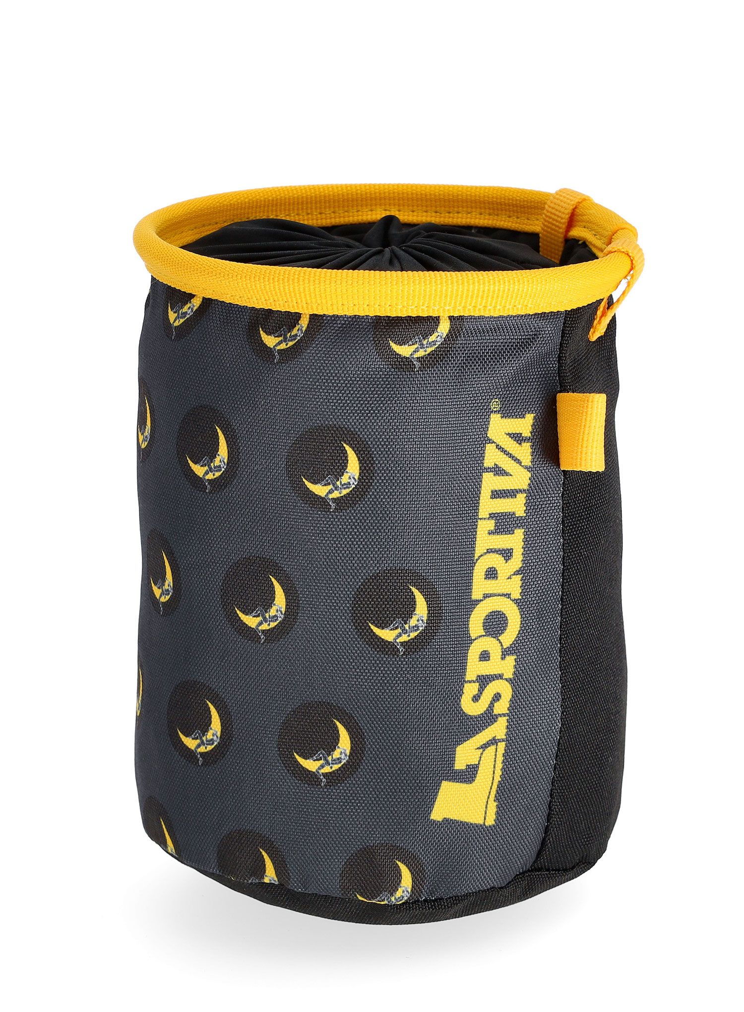 Vrečka za magnezij La Sportiva Climbing On The Moon Chalk Bag - carbon/giallo