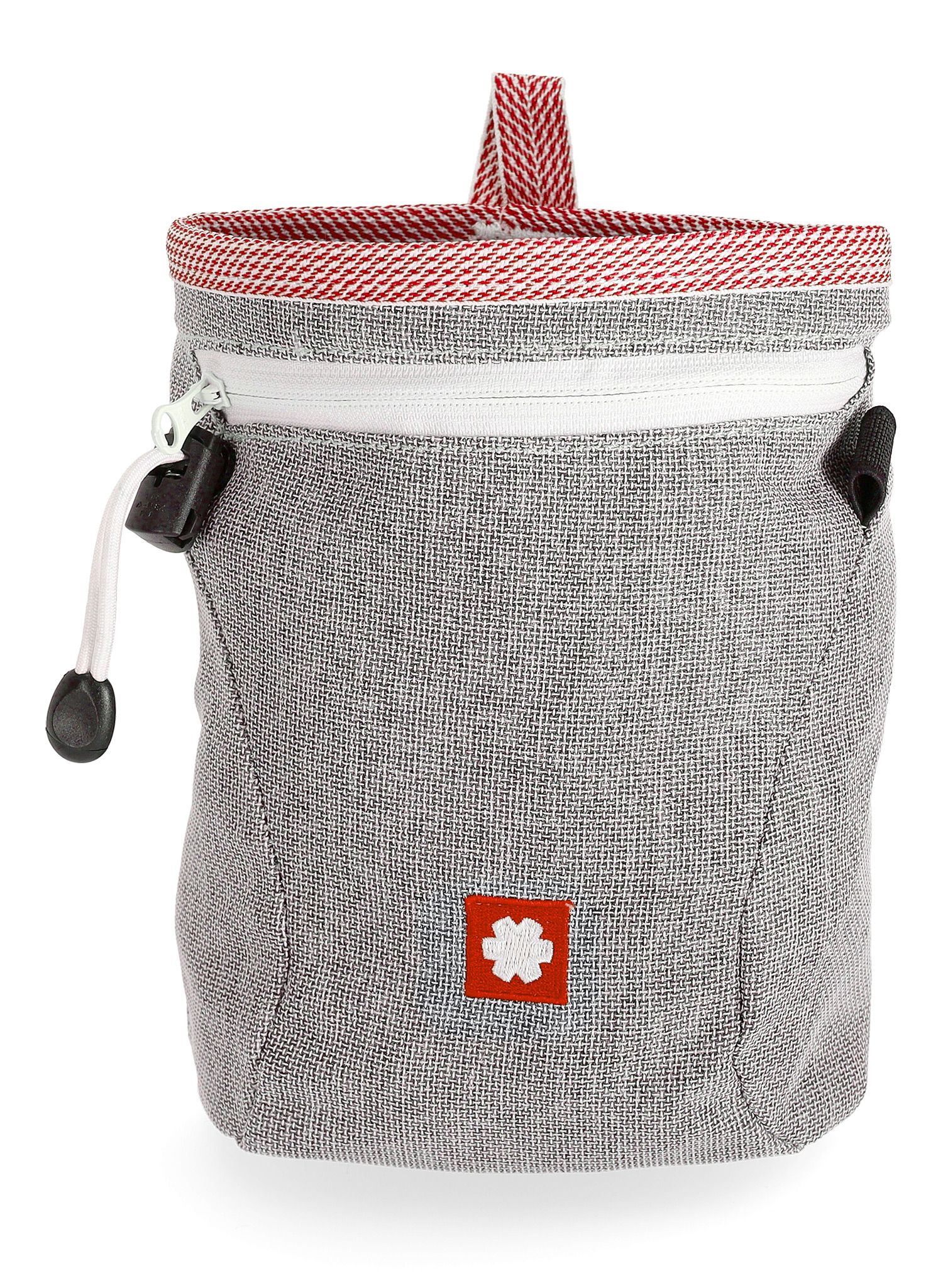 Vrečka za magnezij Ocun Dusty Eco + Belt - grey/red
