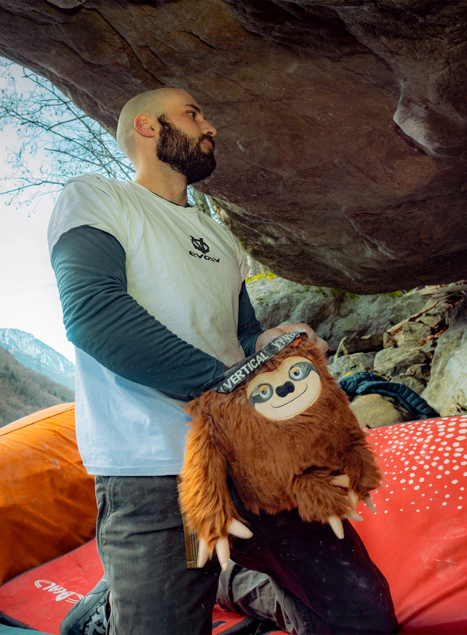 Vrečka za magnezij Y&Y Vertical Sam Boulder Sloth