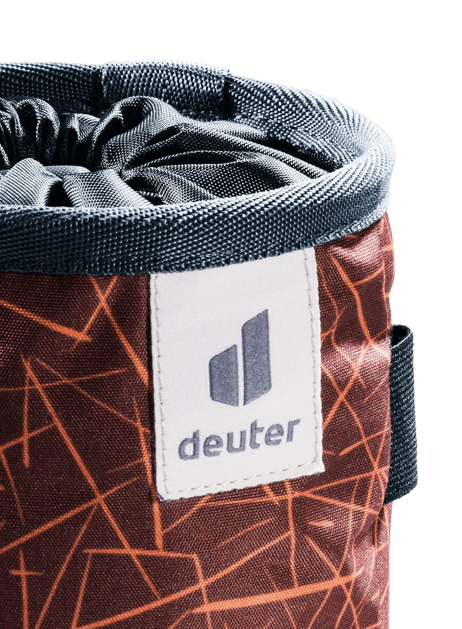 Vrečka za magnezij Deuter Gravity Chalk Bag I - redwood scratches/graphite