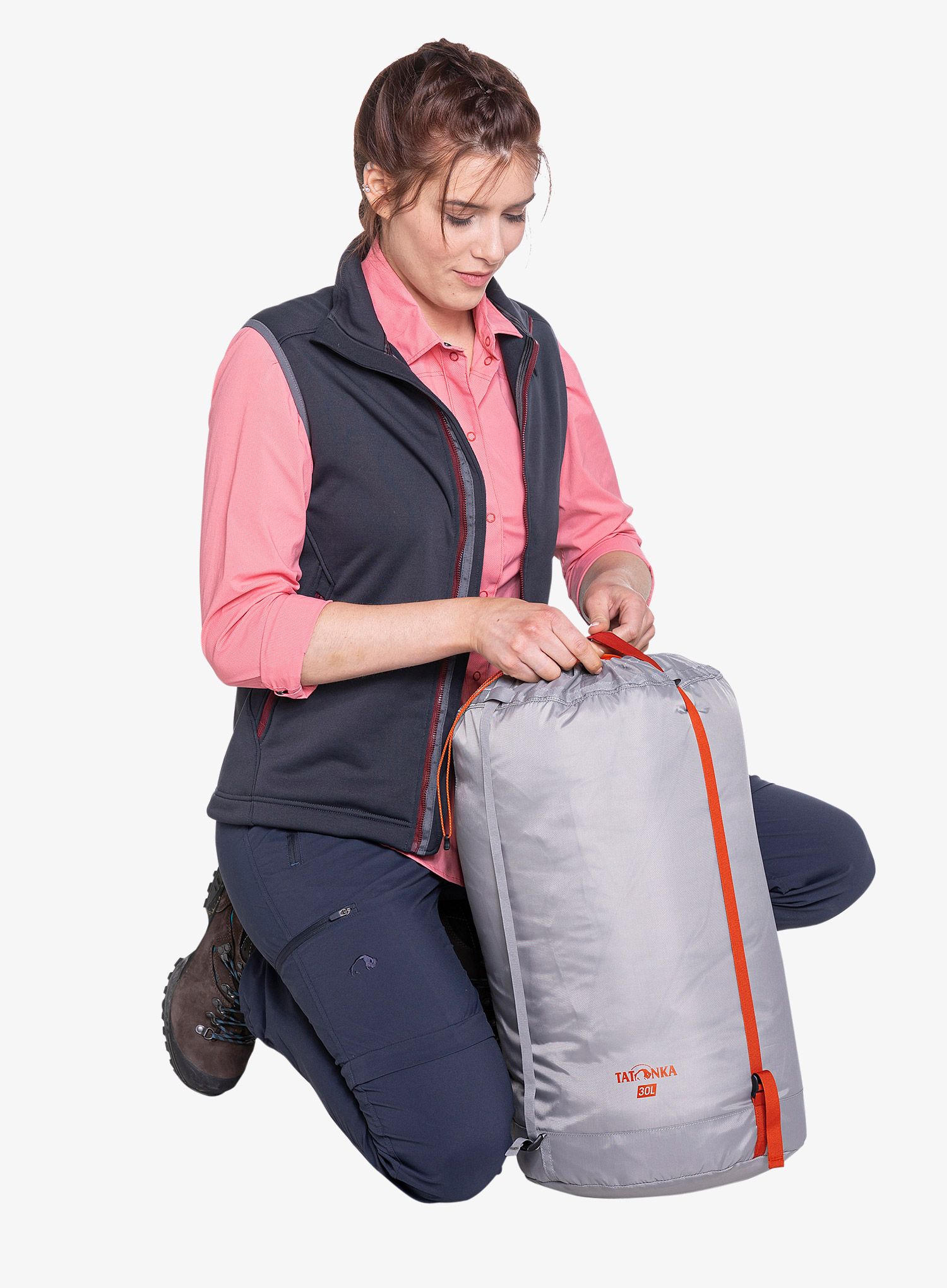 Kompresijska vreča Tatonka Compression Sack 30L - grey