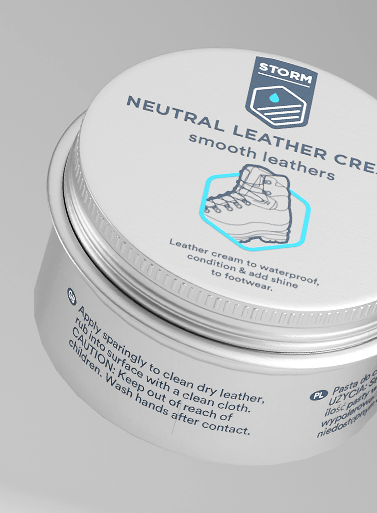 Vosek za čevlje Storm Leather Cream Neutral 100 ml