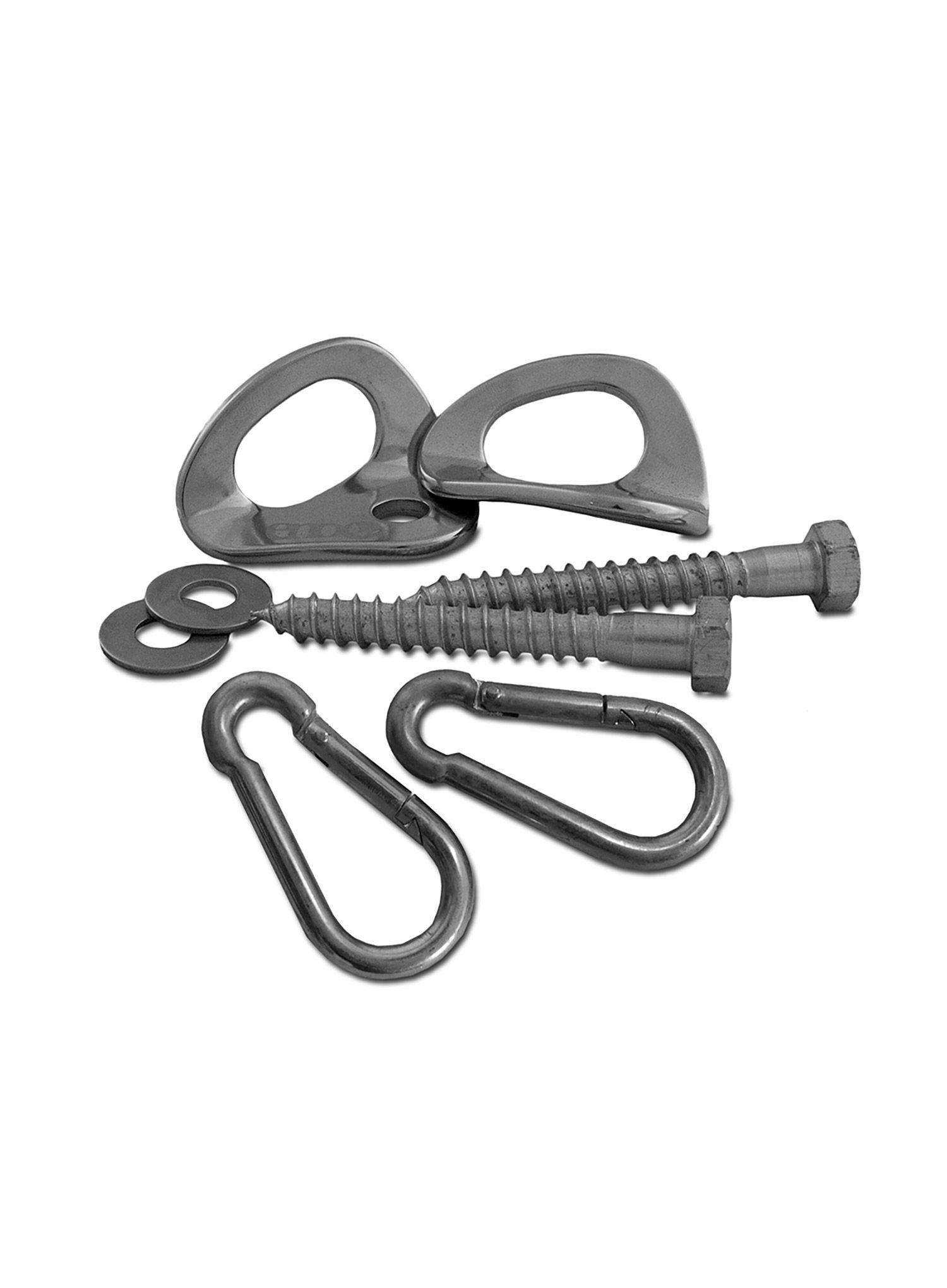 Obešalo za visečo mrežo ENO Hammock Hanging Kit - silver
