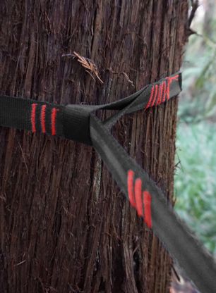 Obešalo za visečo mrežo Grand Trunk Trunk Straps/Hammock Straps - black