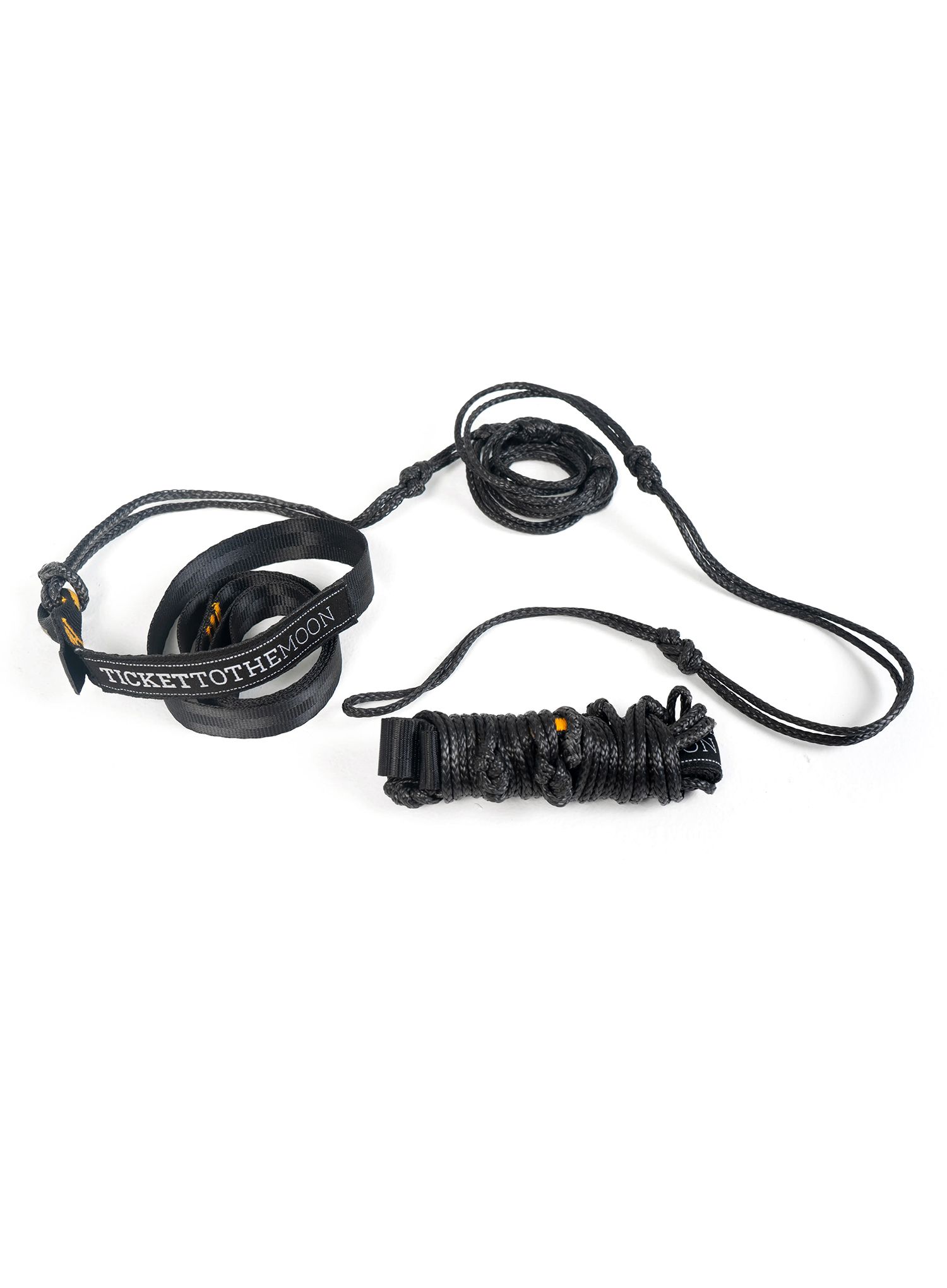 Obešalo za visečo mrežo Ticket to The Moon Lightest Straps - black