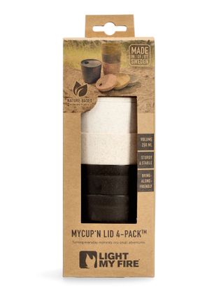 Lonček Light My Fire MyCup'N Lid 4-Pack - black/white