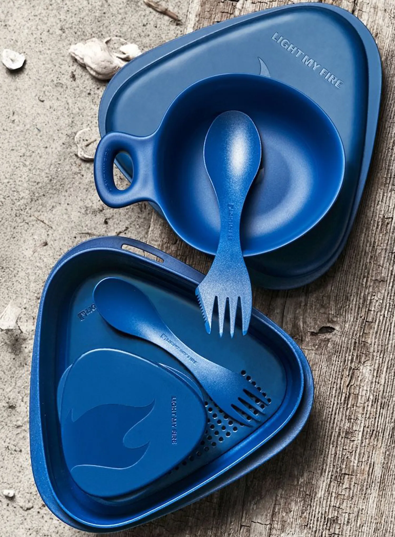 Komplet posode Light My Fire Outdoor MealKit 2.0 - hazyblue