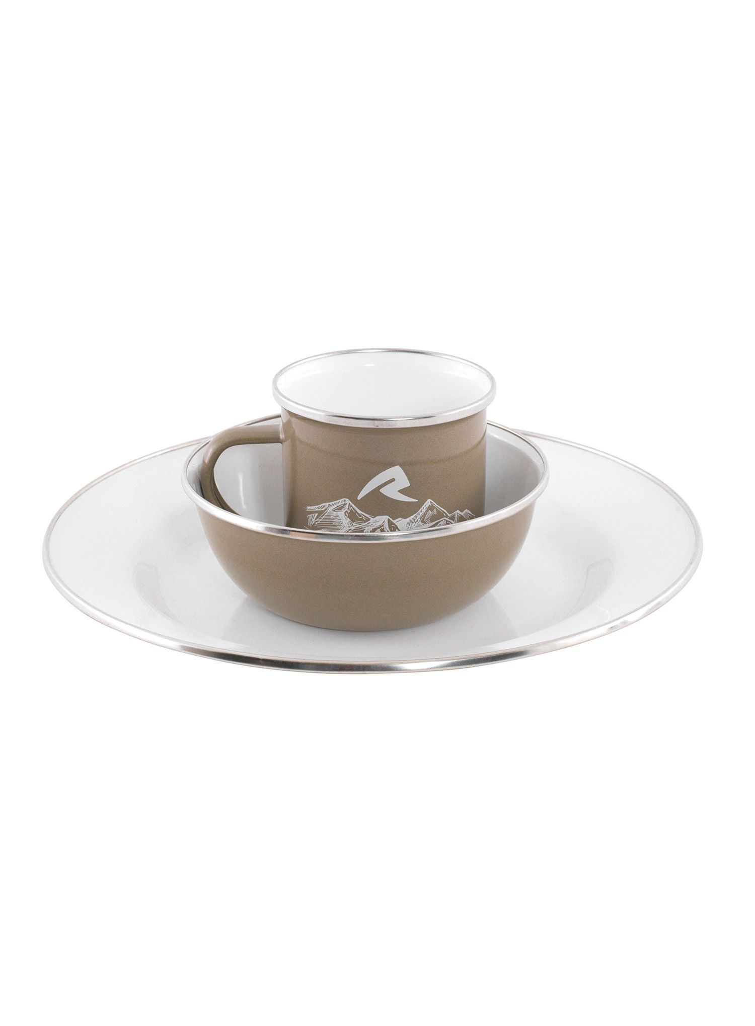 Komplet posode Robens Tongass Single Enamel Set