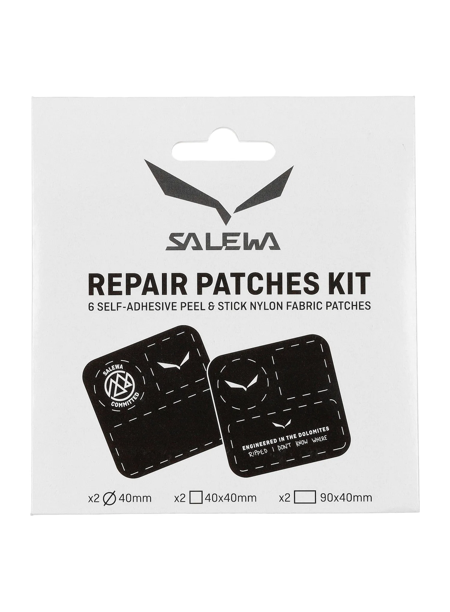 Komplet za popravila Salewa Repair Patches Kit 2 pcs - black/white
