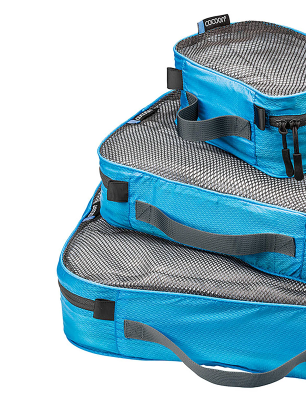 Komplet organizatorjev Cocoon Packing Cube Ultralight Set - caribbean blue