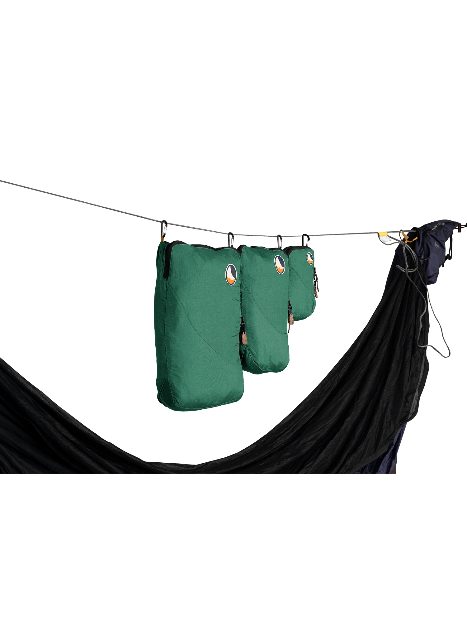 Komplet organizatorjev Ticket To The Moon Travel Cube Set - petrol green