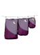 Komplet organizatorjev Ticket To The Moon Travel Cube Set - plum/lavender