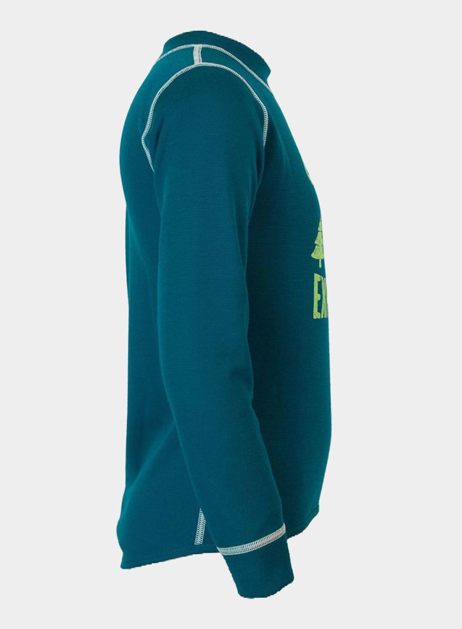 Termo perilo za otroke Sensor DF Set Wild Tee L/S + Underpants Youth - wild sapphire