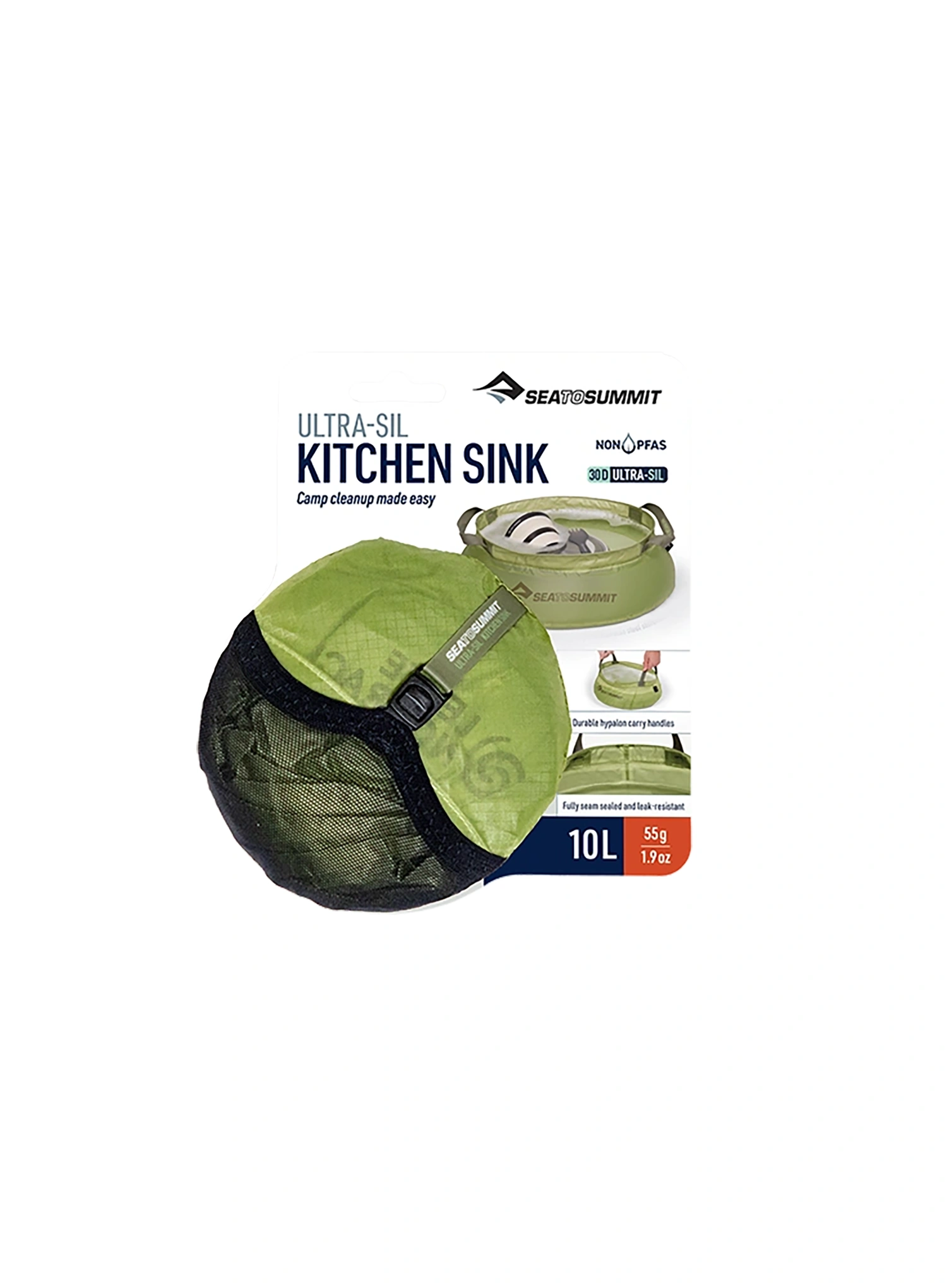 Lij Sea To Summit Ultra-Sil Kitchen Sink 10 L - tarragon
